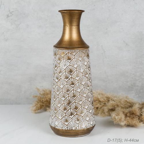 Ваза для искусственных цветов 44 см / FZ-3M /уп 6/металл