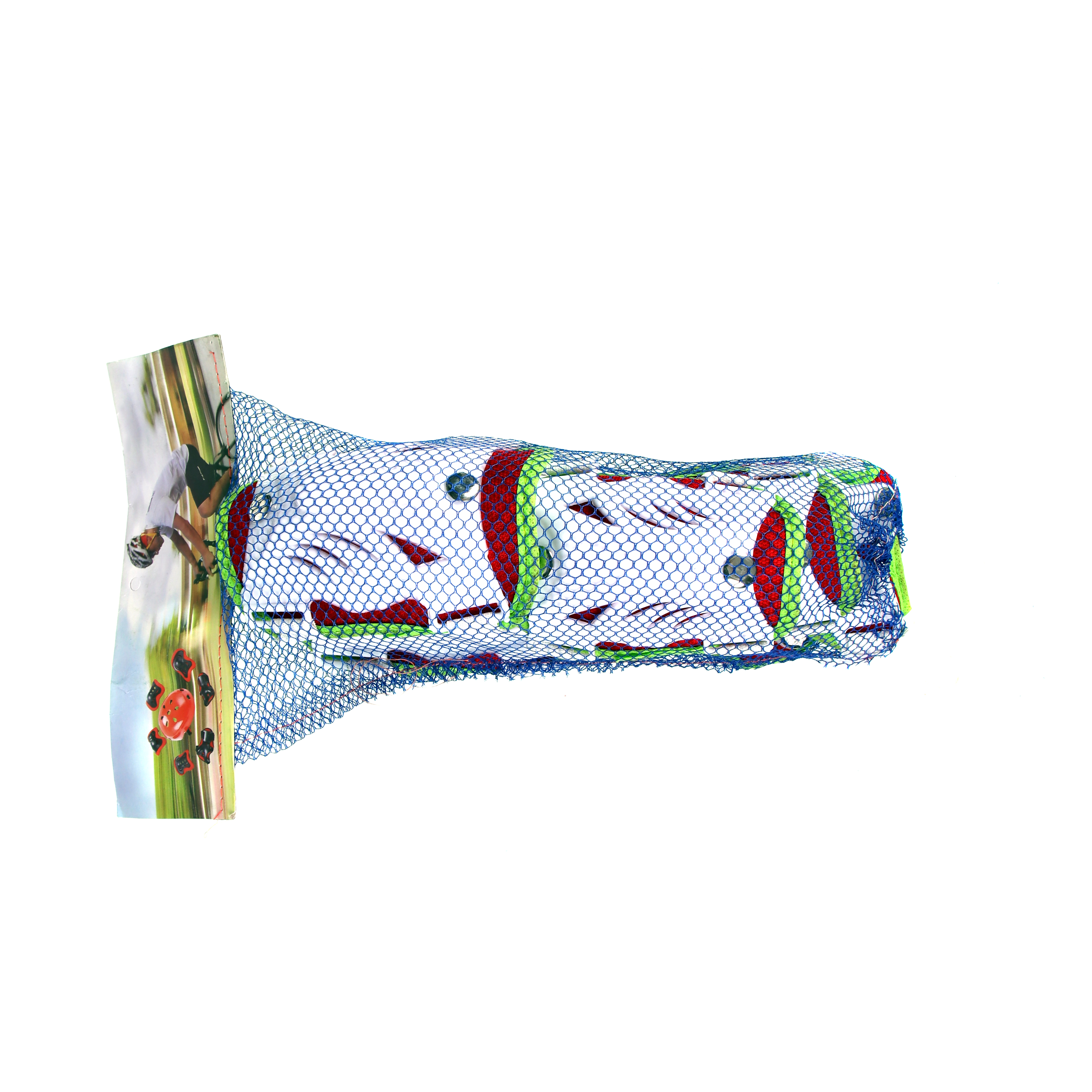 Защита для катания на роликах и велосипеде 6 предметов. 4-15лет / Yan-58R /уп 100/ красный