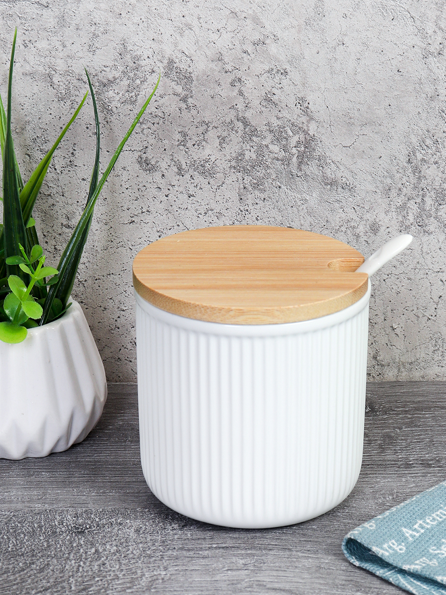 Банка для специй с ложкой 300 мл / SW-125 /уп 72/