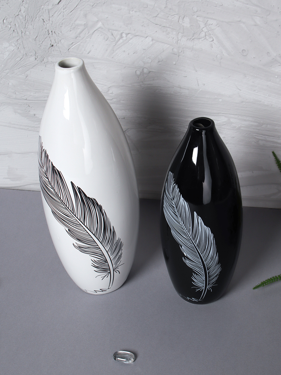 Ваза набор 2 штуки 31/25 см / JIN-05 /уп 18/