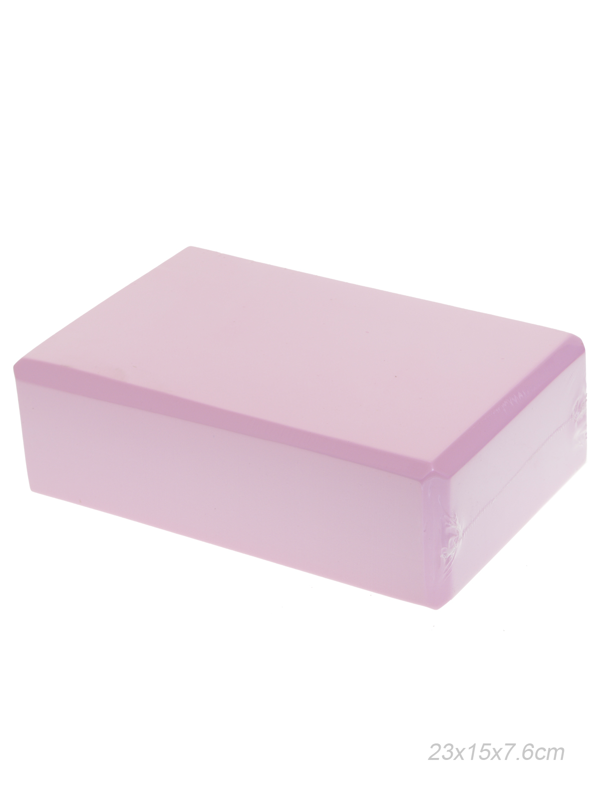 Блок для йоги 23*15*7.6cm см / YJZ-EVA1C-100 /уп 100/розовый