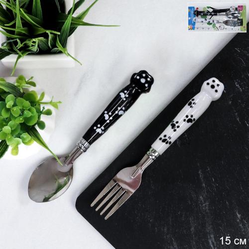 Столовые приборы 2 предмета / WBL-363 /уп 288/ Лапки