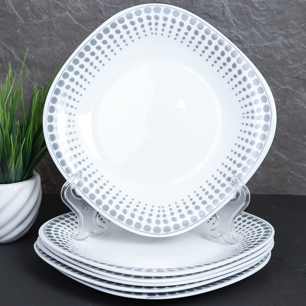 Тарелка квадратная 200 мм / FP-80XN (7066) /уп 6/48/ Точки