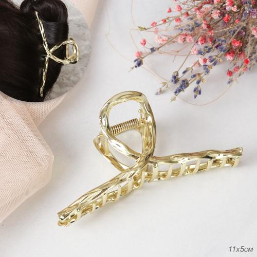 Заколка-краб для волос 11 см / XY2415-11 /уп 20/80/металл/золото