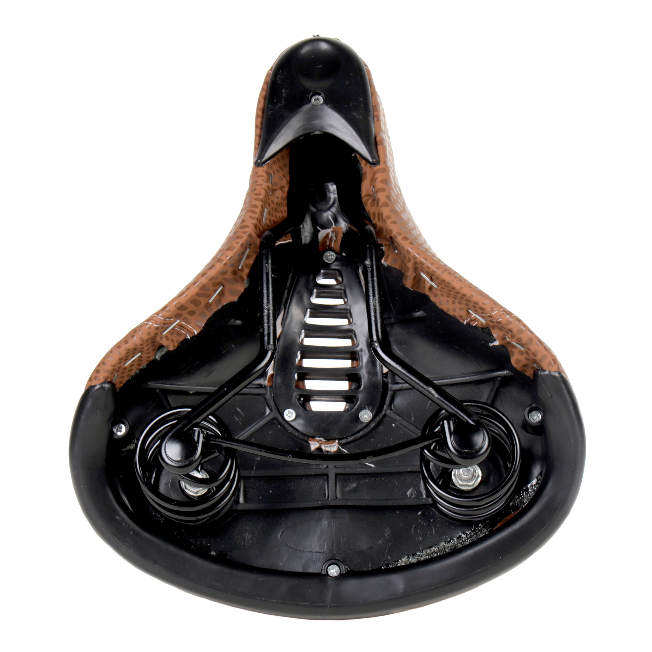 Седло для велосипеда комфортное Krypton HAY-AZ-016, коричневое /уп 25/