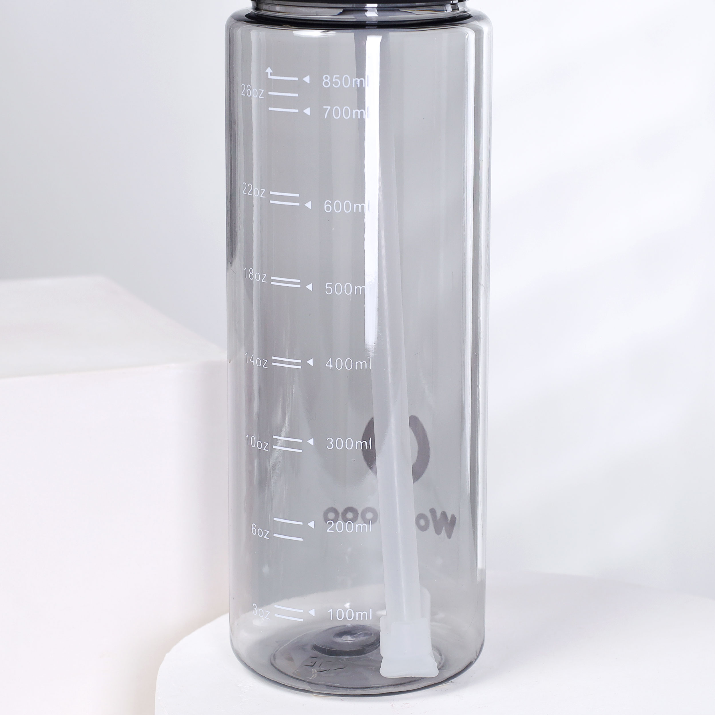 Бутылка для воды 850 ml Вуухууу-Woohooo / Пищевой PP / уп 80 / Черный / АКЦИЯ