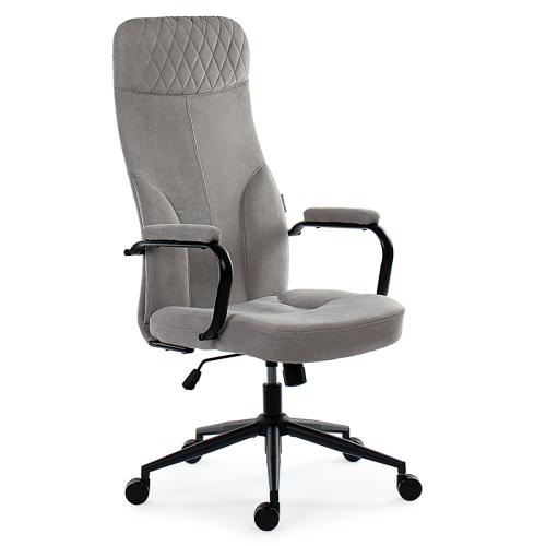 Кресло руководителя CH-10M BL Светло-серый №8 Велюр