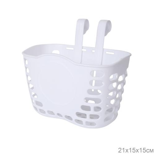 Корзина для детского велосипеда пластиковая белая. / 1DVMI-9 / уп  100 /