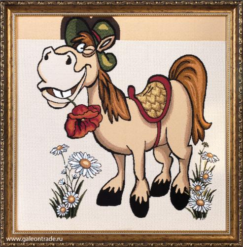 Картина гобелен 47x48 Красавчик / 10036-2 / иваново 