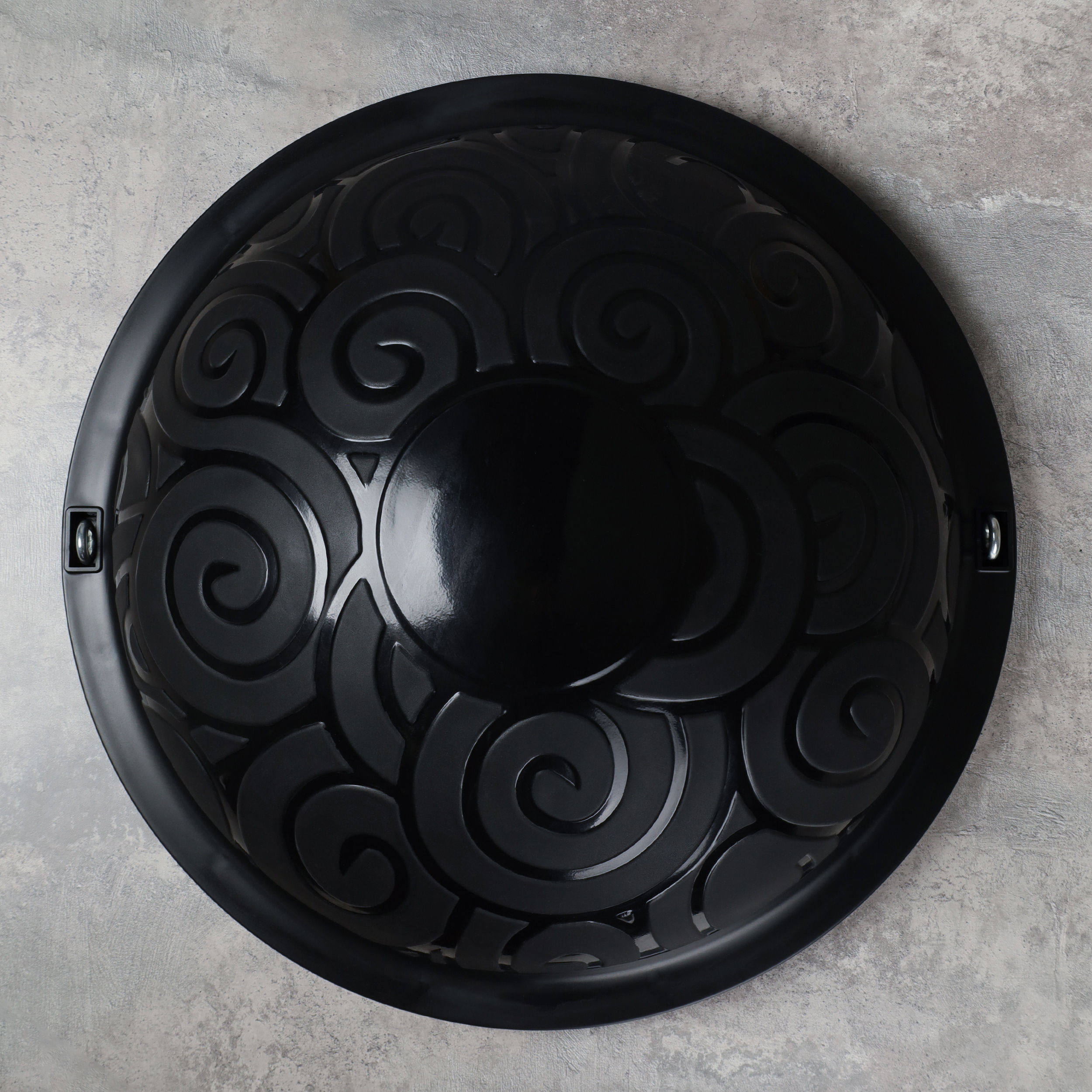 Полусфера балансировочная BOSU 46см Woohooo Curls эспандер, насос/ чёрный/ B46Cu-BL/ уп5