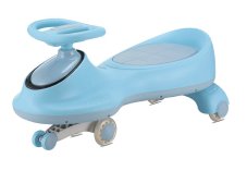 Толокар COMIRON CMR-8089 / светящиеся PU колеса 90 мм / Голубой / уп4