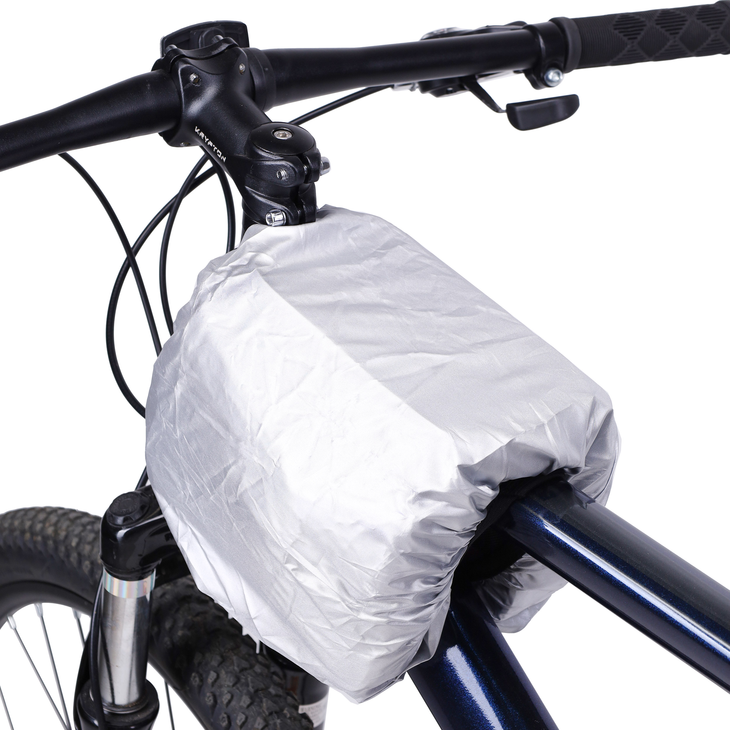 Сумка велосипедная на раму BICYCLE SOUL, с отделением для смартфона, боковые отсеки на липучке. 19*10.5*15см. Зеленый /уп 50/