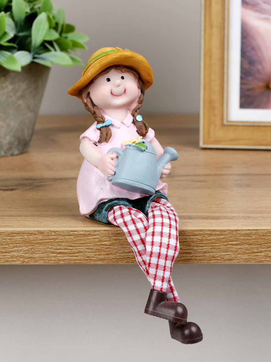 Фигурка Мальчик/Девочка висячие ножки 2 штуки набор / 2007 /уп 96/А