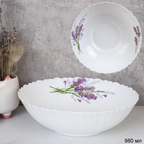 Тарелка глубокая суповая 980 мл 200 мм / TW-80XN (7131-3) /уп 32/ Букет лаванды/734517