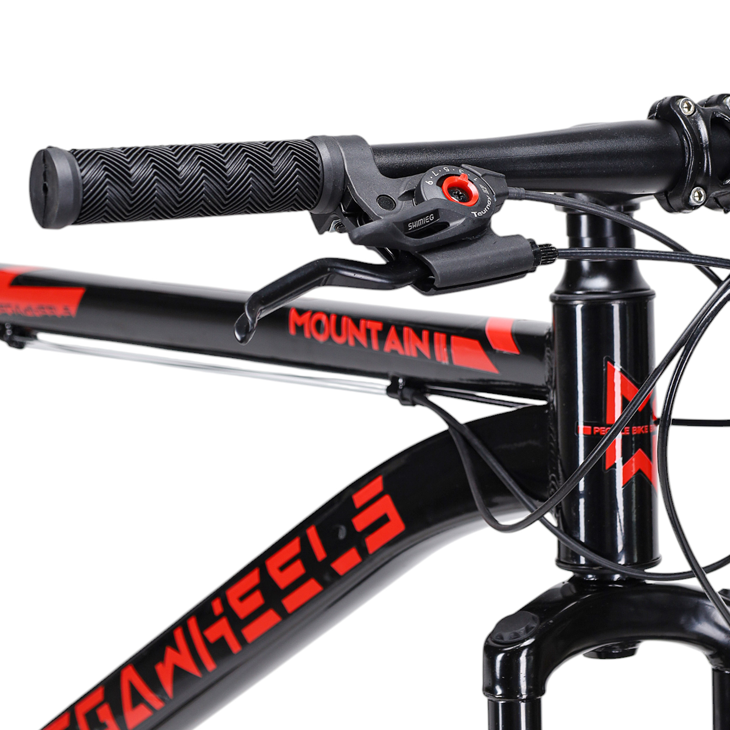 Велосипед 26" рама 17" 21sp MEGAWHEELS MOUNTAIN II чёрный-красный