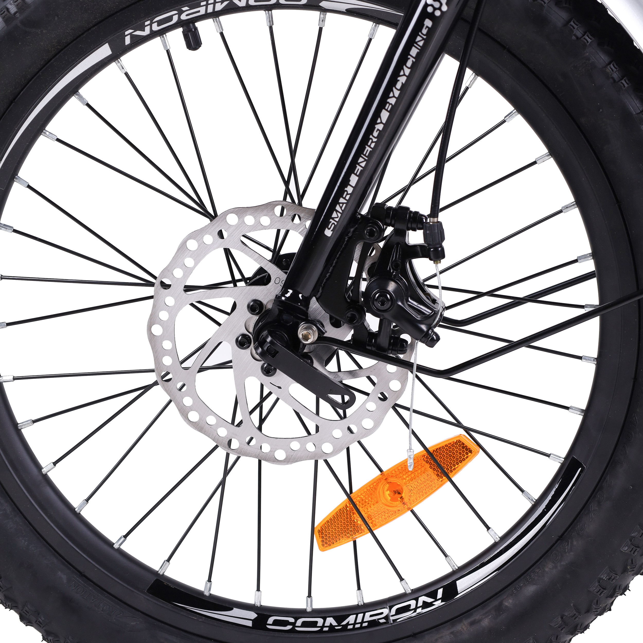 Электровелосипед 20" COMIRON CRAFTER грузовой 7SP SHIMANO 350W 36V/10.4AH серебристый