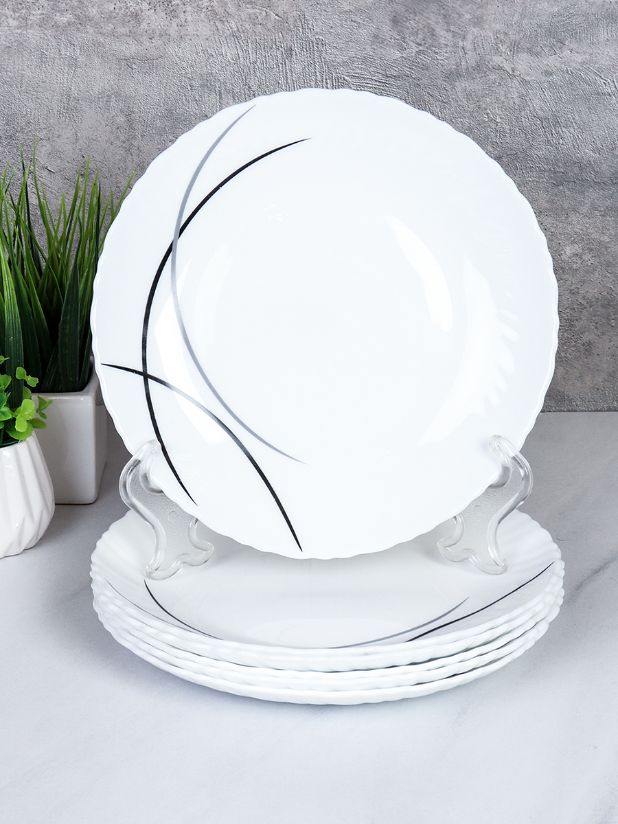 Набор тарелок 6 штук 190 мм / LHP-75XN (7267-2) /уп 12/ Полосы классика