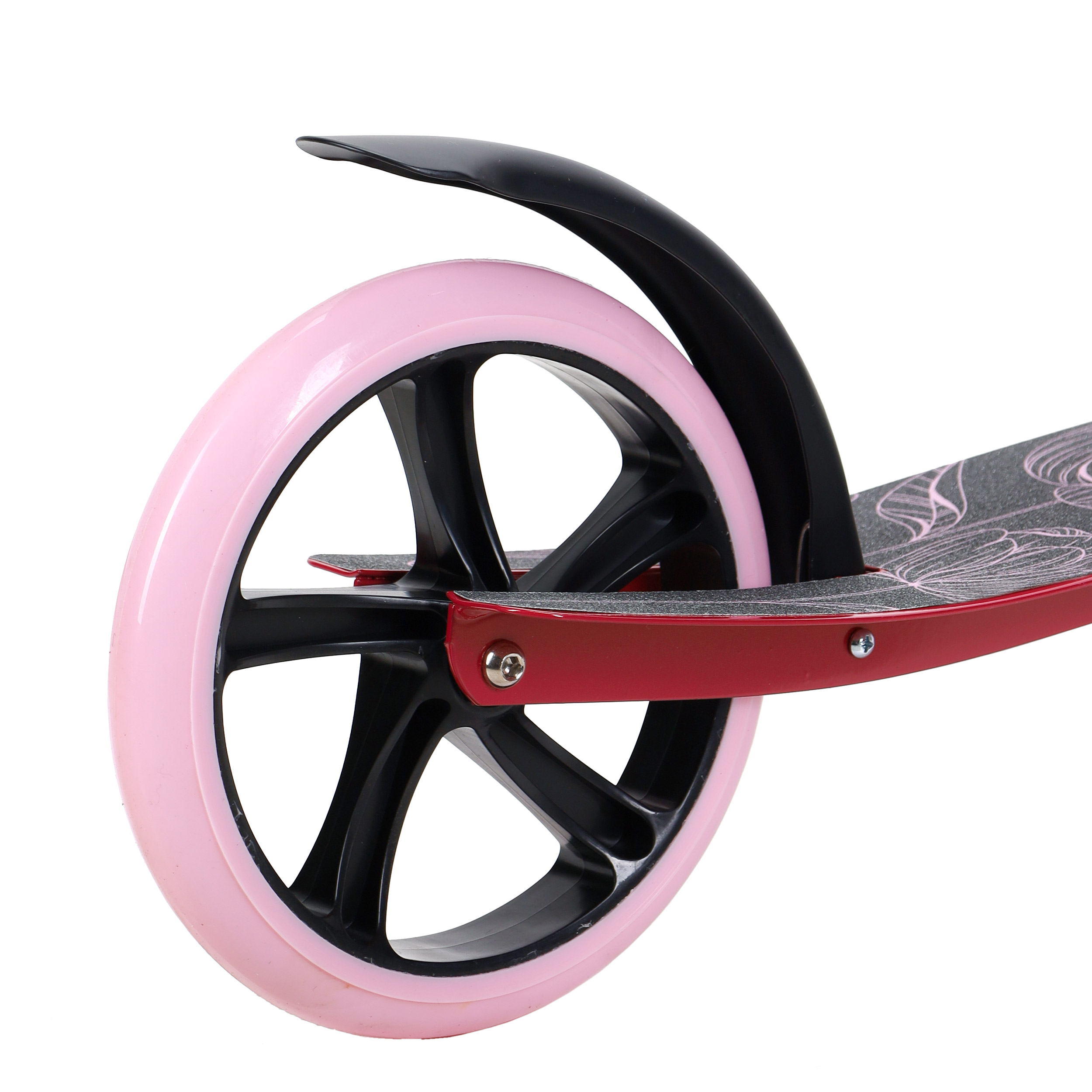 Самокат 2-х колесный Woohooo Vibex / колеса 200мм / Pink Flower / уп 4