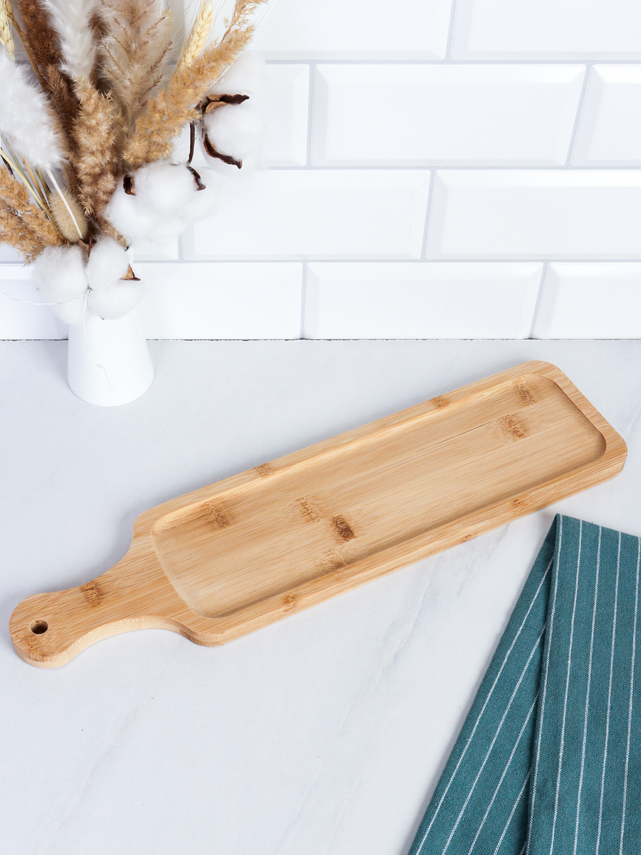 Доска для сервировки 11х44х1,5 см / DY-602 /уп 100/ бамбук