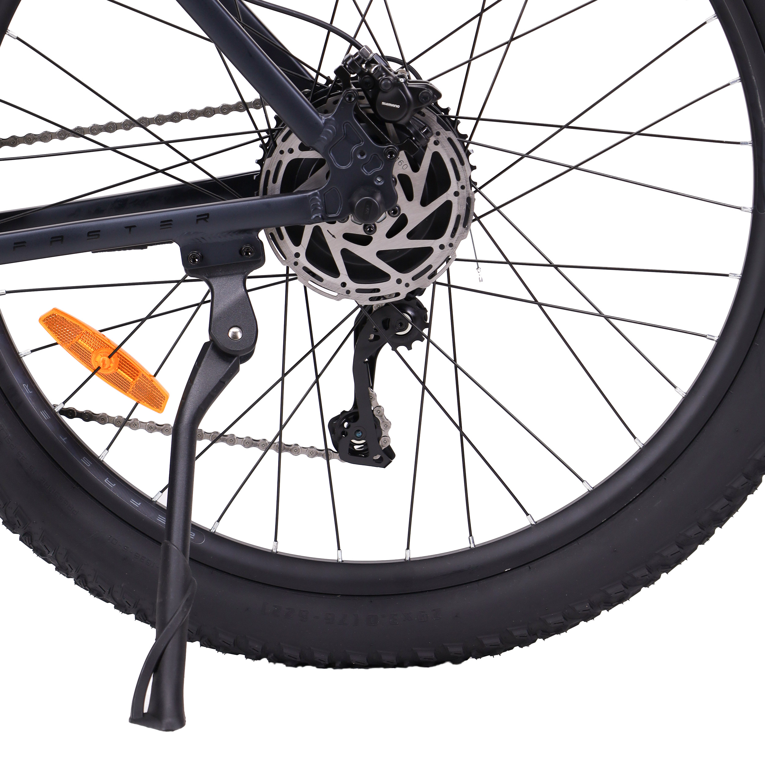 Электровелосипед 29"x3.0 рама 21" COMIRON BeFASTER 10SP SHIMANO, MT200, 11-42T, 350W 36V/20AH чёрный