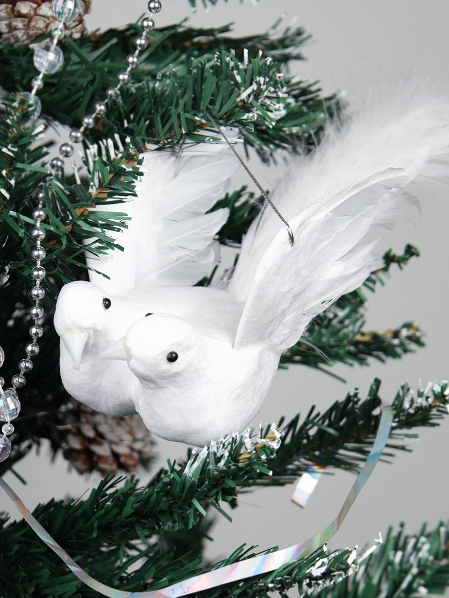 Новогоднее украшение Птица счастья 2 штуки 21 см / SH8931 /уп 500/121870