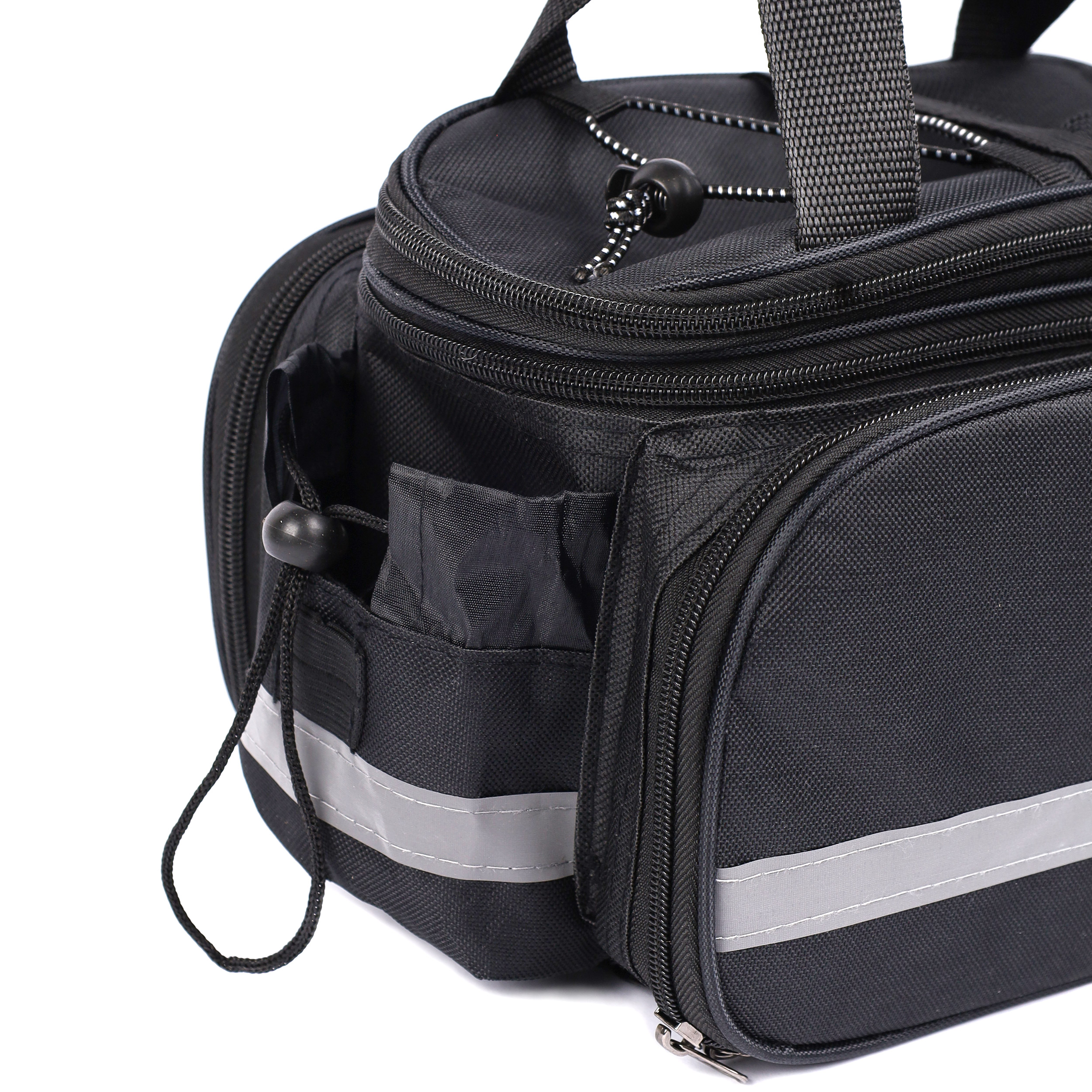 Сумка велосипедная на багажник COMIRON PATAGONIA, основные отсеки на молнии, крепление velcro,  Размер 17х28х32см /уп 30/