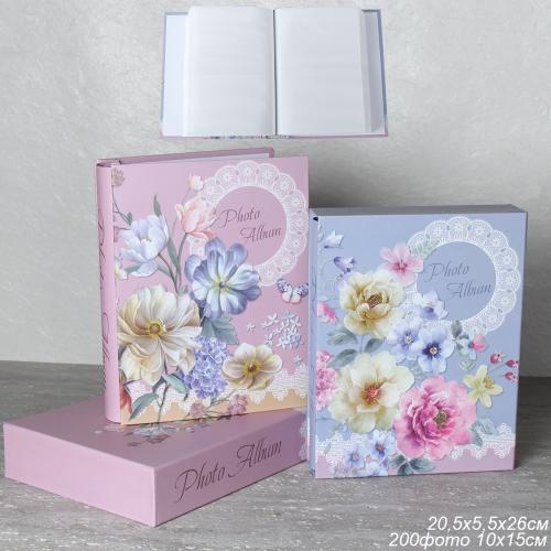 Фотоальбом 200 фото 10х15 Цветы / 9531 /уп 36 /