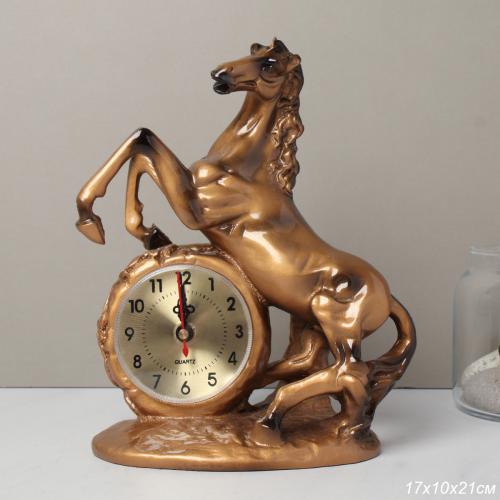 Часы статуэтка Лошадь 21 см / 2402 /уп 24/