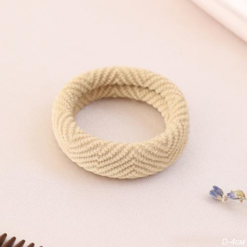 Резинка для волос 4 см / NSAL-23F /уп 100/бежевая