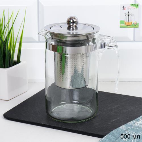Чайник заварочный с ситом 500 мл / 8517C /уп 80/