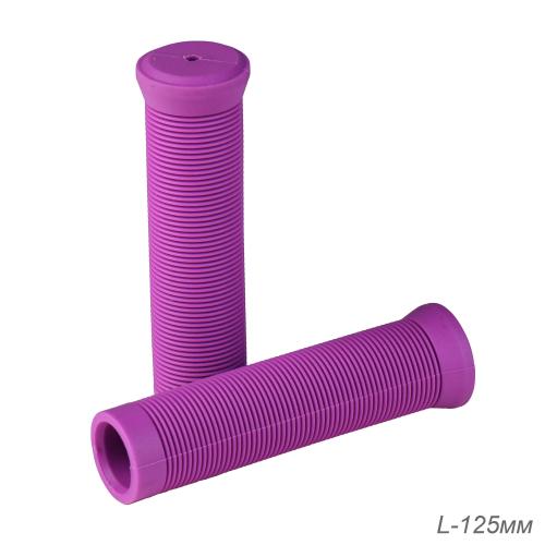 Грипсы 125 мм. Материал TPE / 2 шт / Цвет фиолетовый /FD-A444-Violet/уп 10/200/