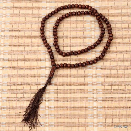 Четки мусульманские 99 бусин 8мм / MА52 /уп 12/300/ коричневый