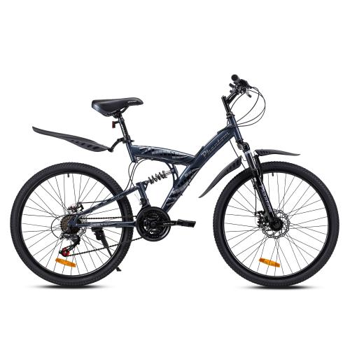 Велосипед 26" рама 18" 21sp KRYPTON PHANTOM серый полис чёрный
