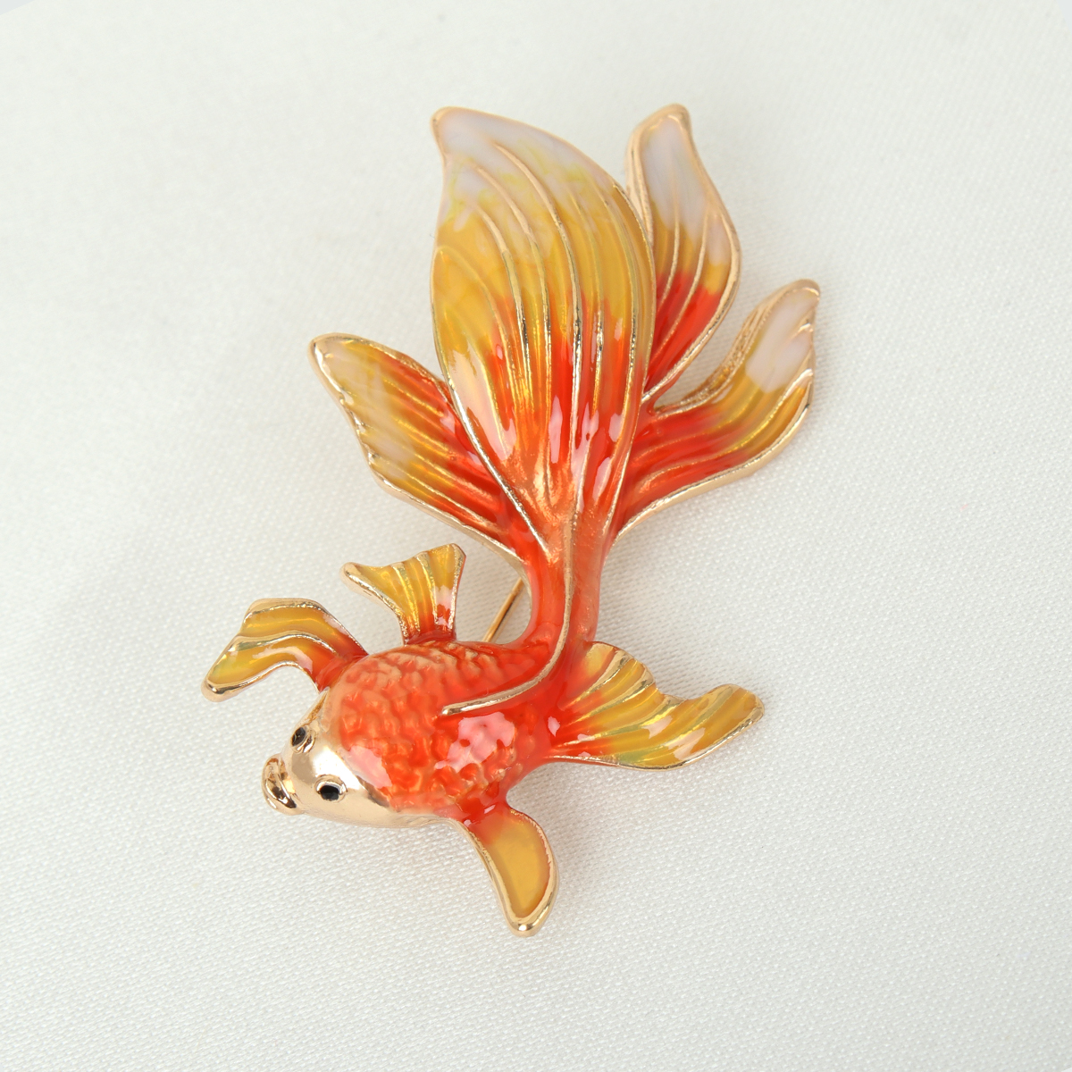 Брошь Золотая рыбка / 4015 /уп 12/
