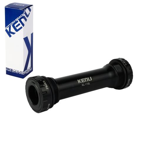 Каретка KENLI 100мм/120мм, Fat Bike, Под ось 24/24Øмм. с промышленными подшипниками, Алюминий, /KL-110L-24/ уп100/