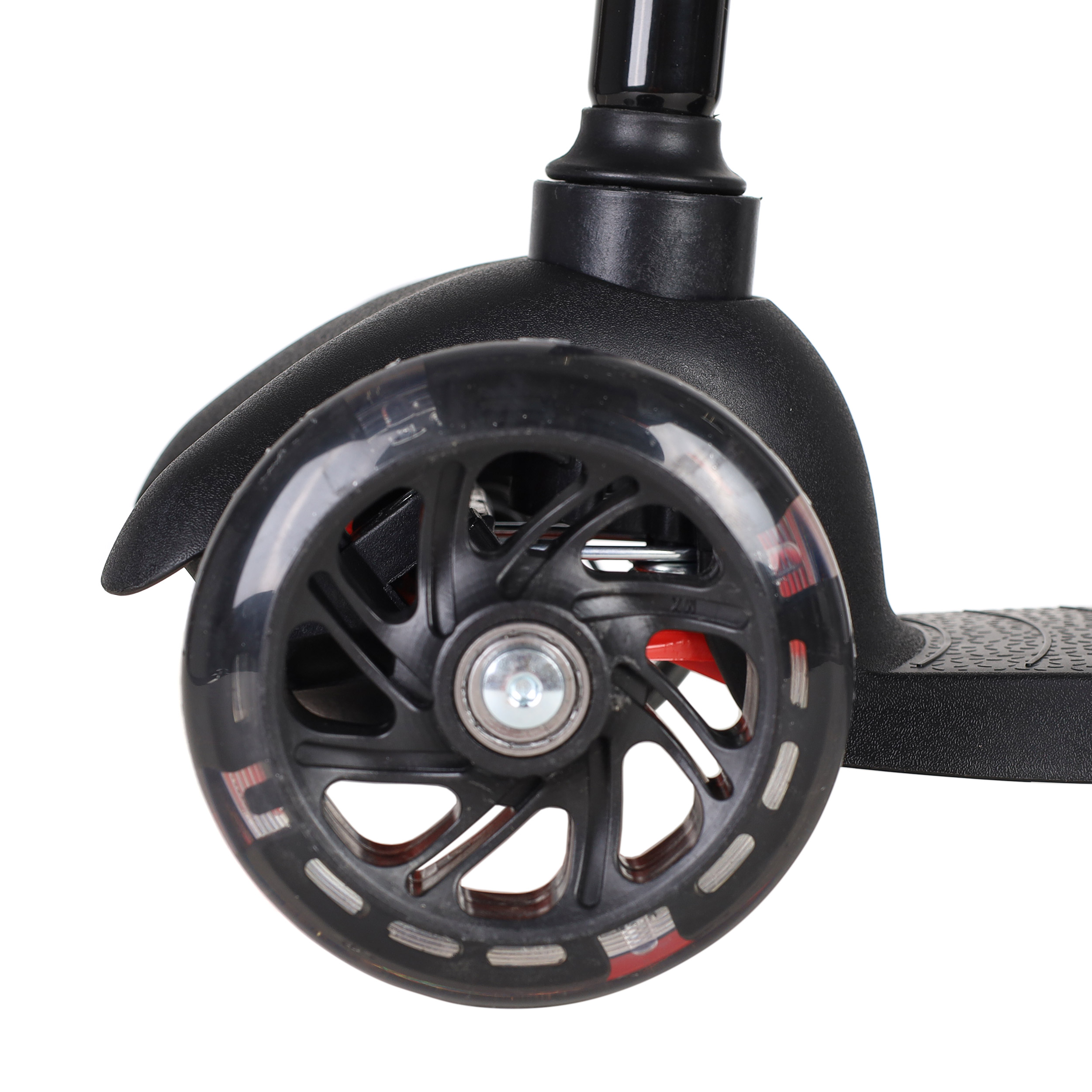 Самокат трехколесный от 2-х лет Yeenot Kids GT4105, до 30кг, вес 1.8кг, свет. колёса PU 110мм ABEC7, чёрный, БК/уп10/ АКЦИЯ!