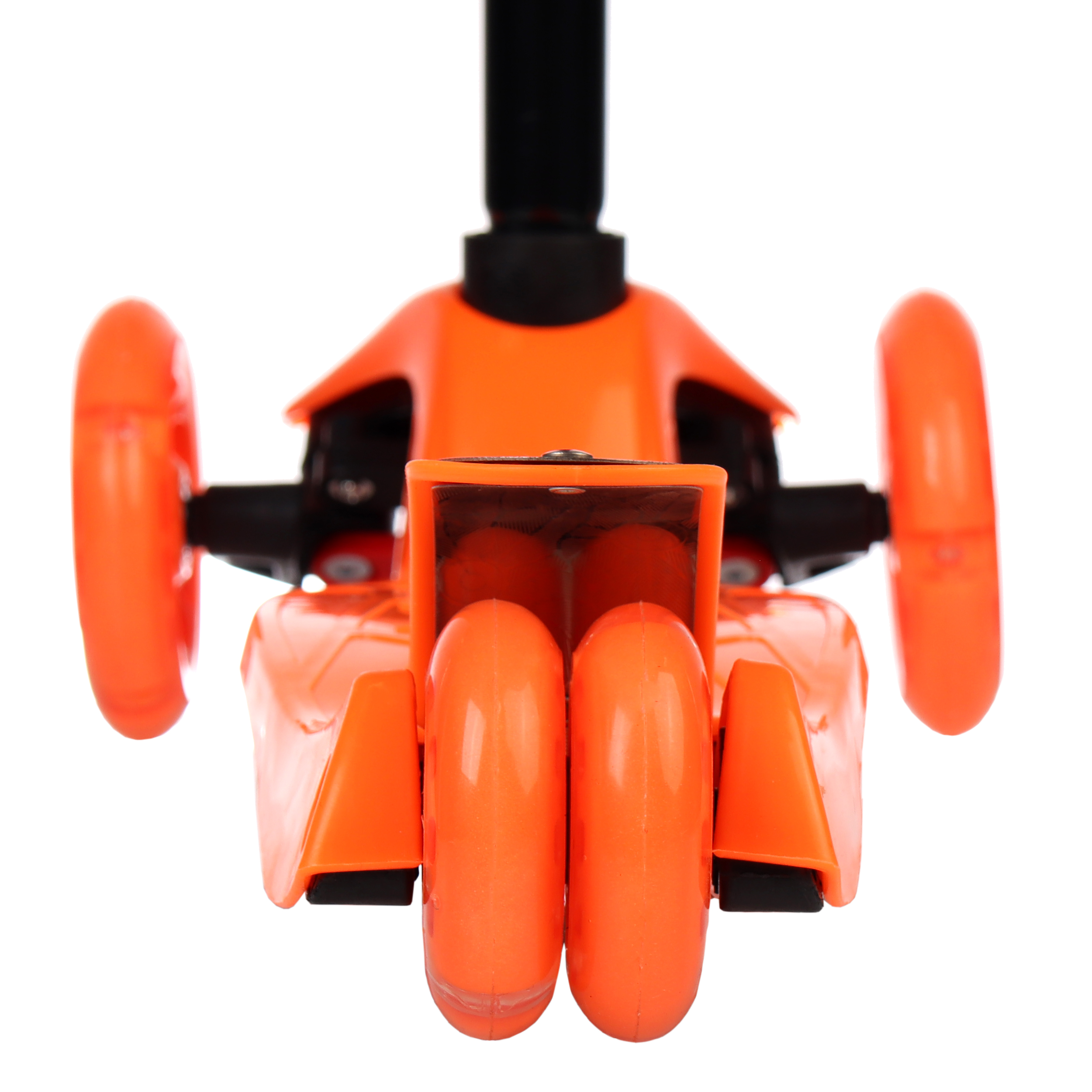 Самокат трехколесный от 3-х лет Yeenot Kids GT4108, до 50кг, вес 2.3кг, свет. колёса PU 116мм ABEC7, оранжевый, БК/уп10/ АКЦИЯ!
