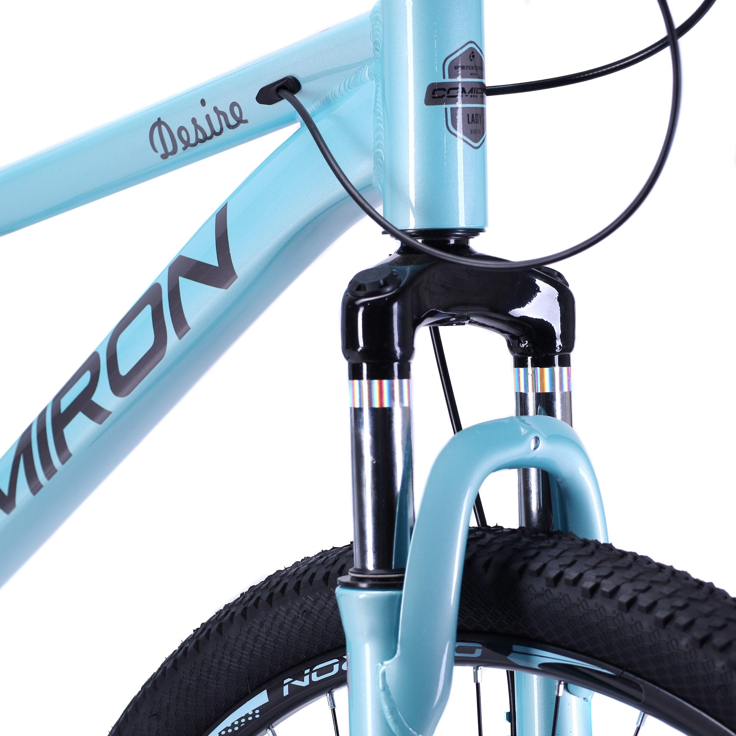 Велосипед 27,5" рама 17" 1x10sp COMIRON DESIRE голубой дымный