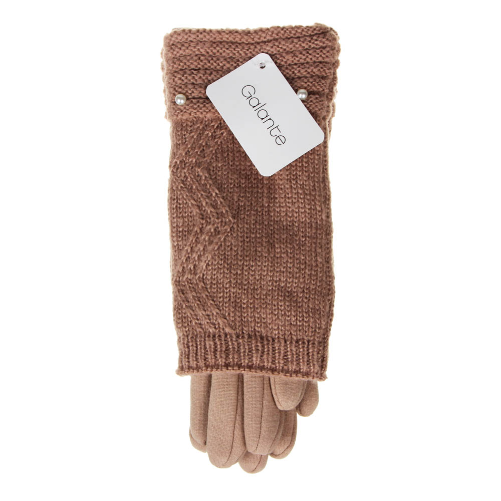 Перчатки женские контактные, р 18-20, 3 дизайна, ОЗ21-13 / 363-270 /