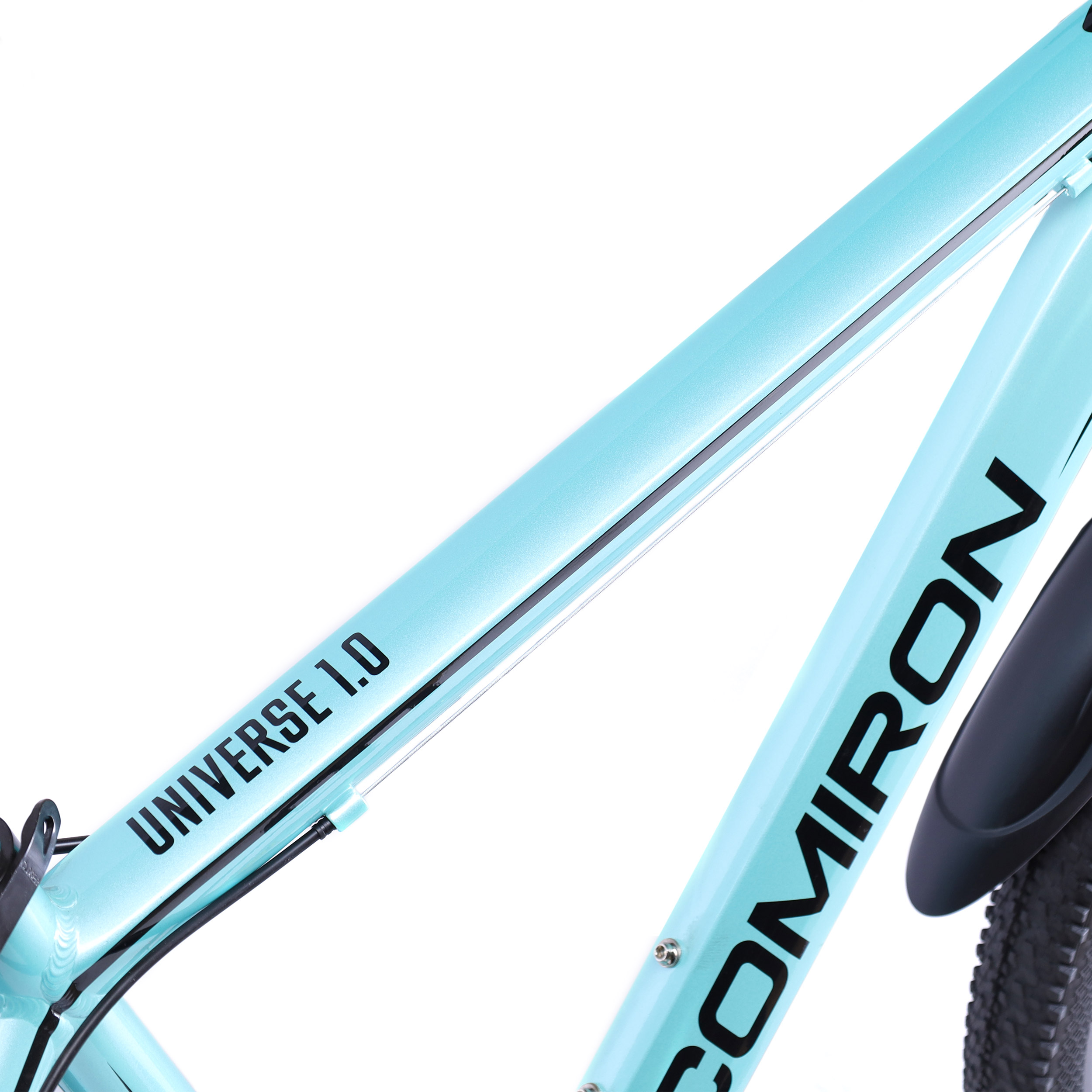 Велосипед 26" рама 17" 21sp COMIRON UNIVERSE аквамарин чёрный глянцевый