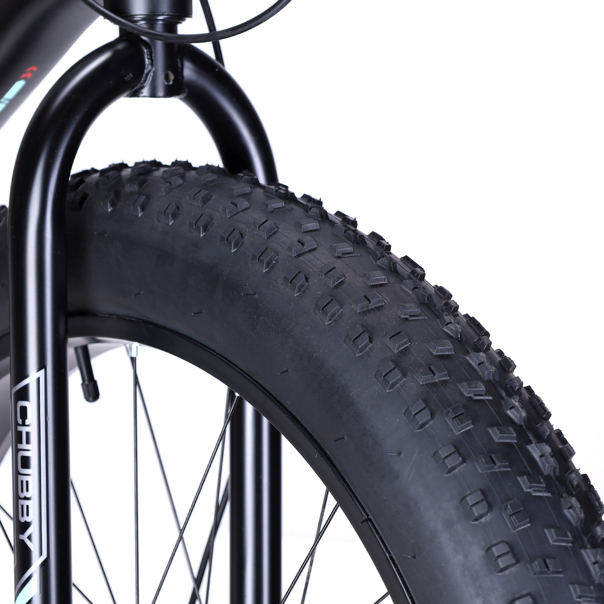 Велосипед фэт-байк 26"x4" рама 17" COMIRON CHUBBY, 1*10sp L-TWOO, 34T, CASSETE 11-42T, HARD FORK, чёрный неоновый mercedes