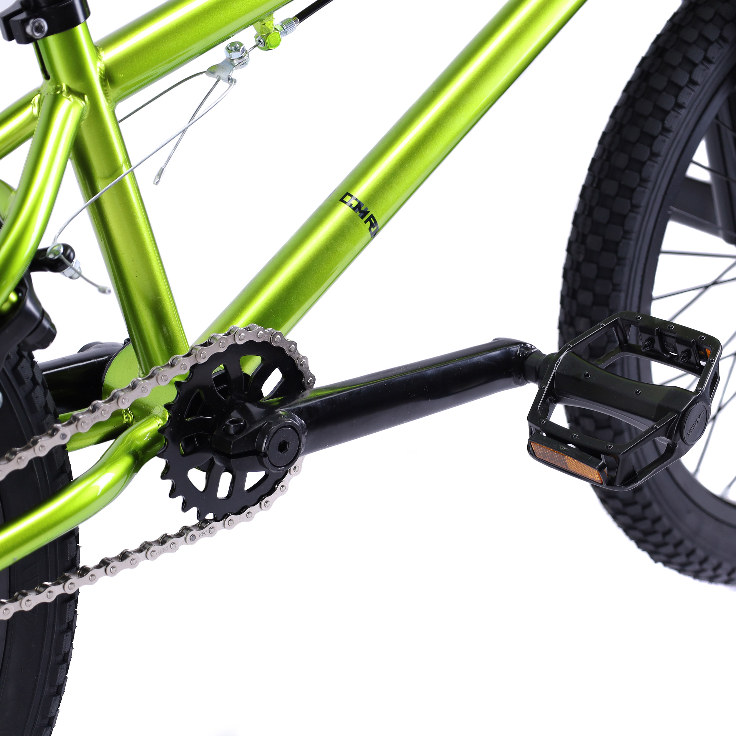 Велосипед BMX 20" COMIRON GEEK, Рама 20.5" green-yellow metallic