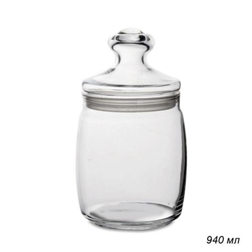 Банка 940 мл Чешни / 97560 SLB / уп.6/ с крышкой