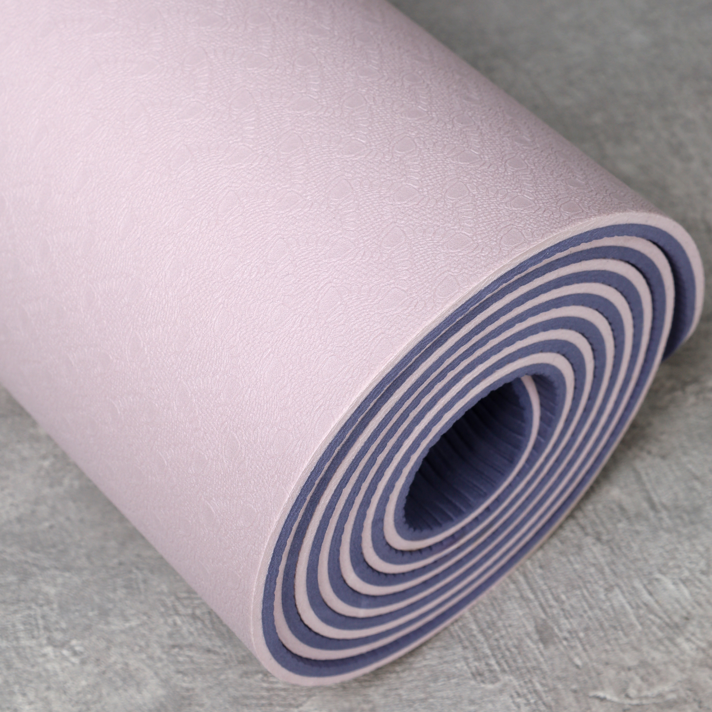 Коврик для йоги и фитнеса Woohooo Whisper / 183x61x0.6 / Purple-Pink / Мешок+ стяжка в комплекте / уп12