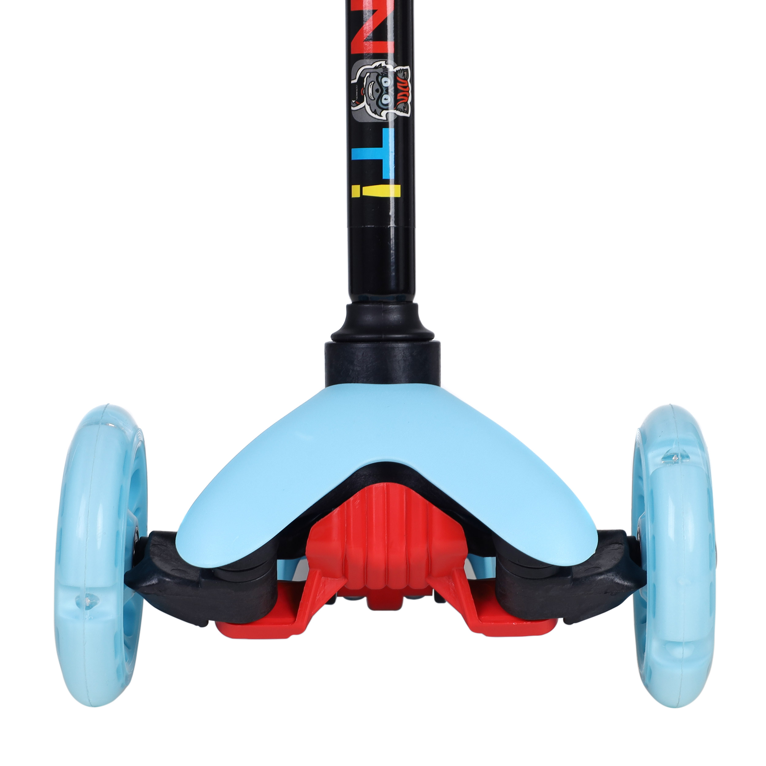 Самокат трехколесный от 2-х лет Yeenot Kids GT4105, до 30кг, вес 1.8кг, свет. колёса PU 110мм ABEC7, голубой, БК/уп10/ АКЦИЯ!