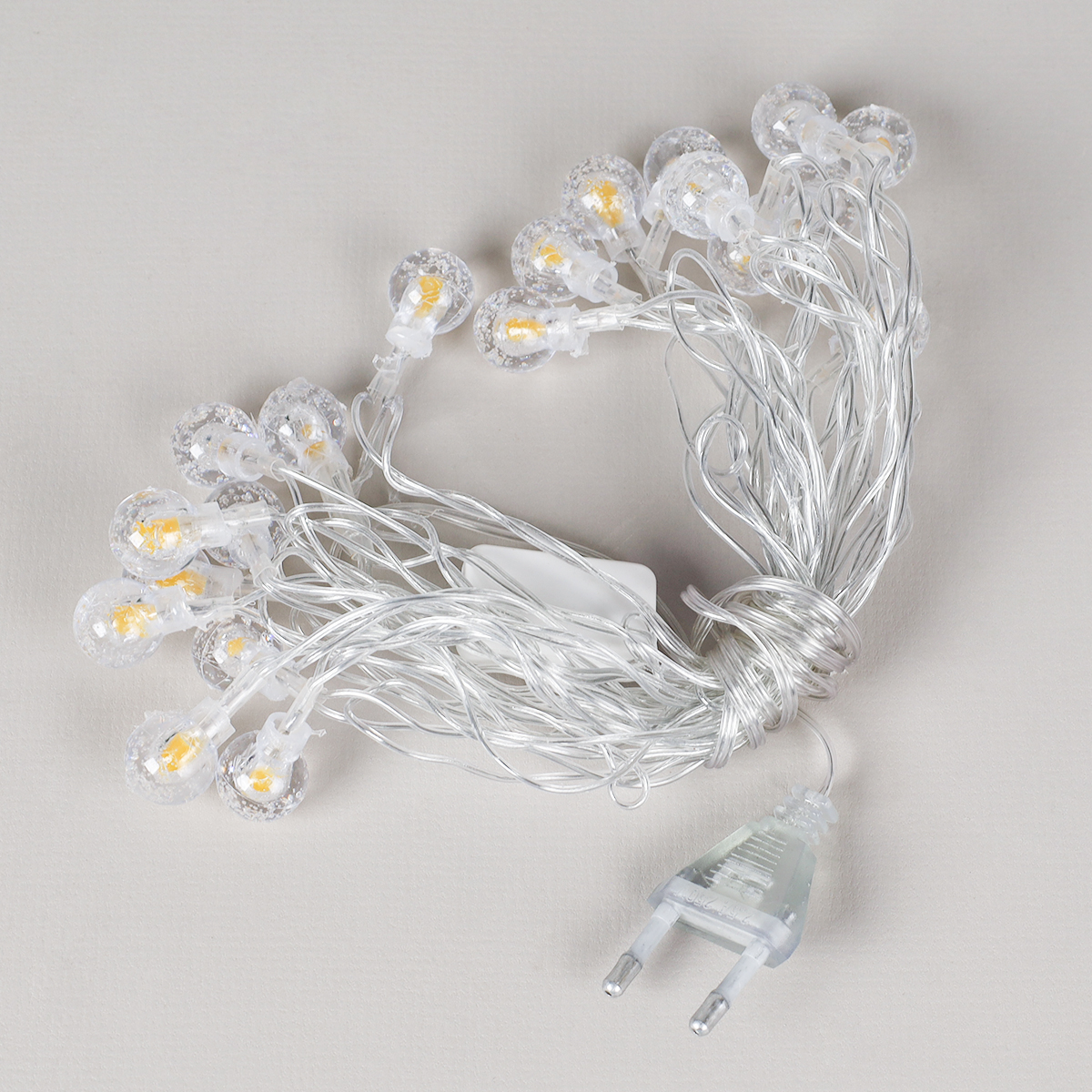 Гирлянда 3 м 20 LED Шарики с пузырьками / GN1 /уп 100/стекло