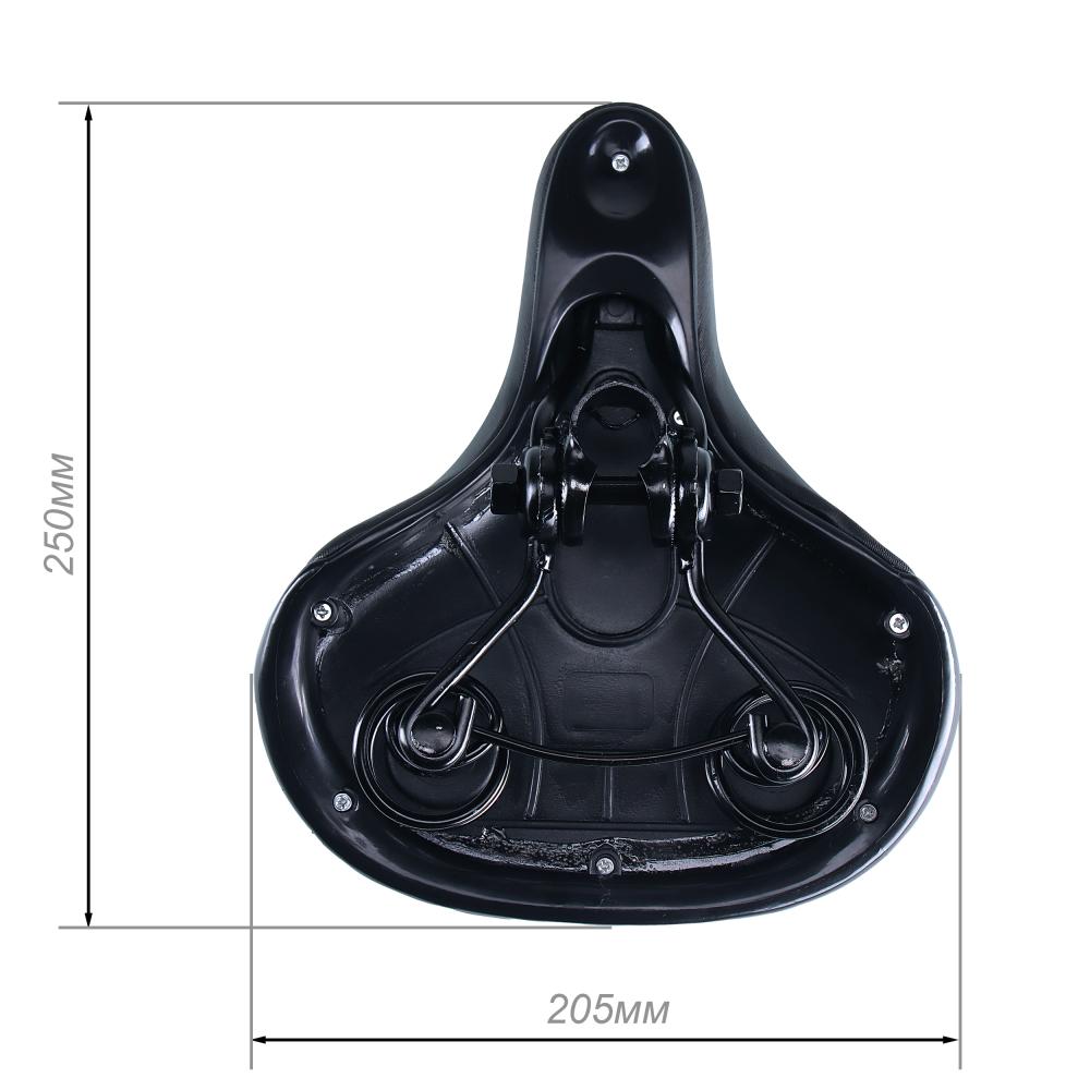 Седло для велосипеда комфортное Krypton HAY-AZ-023, чёрное, new saddle /уп 25/