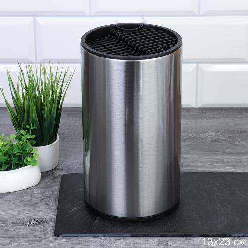 Подставка для ножей нерж 23х12,6 см / 726-688 /уп 24/ 0,453/ ПРОМО АКЦИЯ