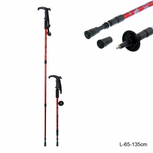 Палки для скандинавской ходьбы / T-101 /уп 5/30/красные
