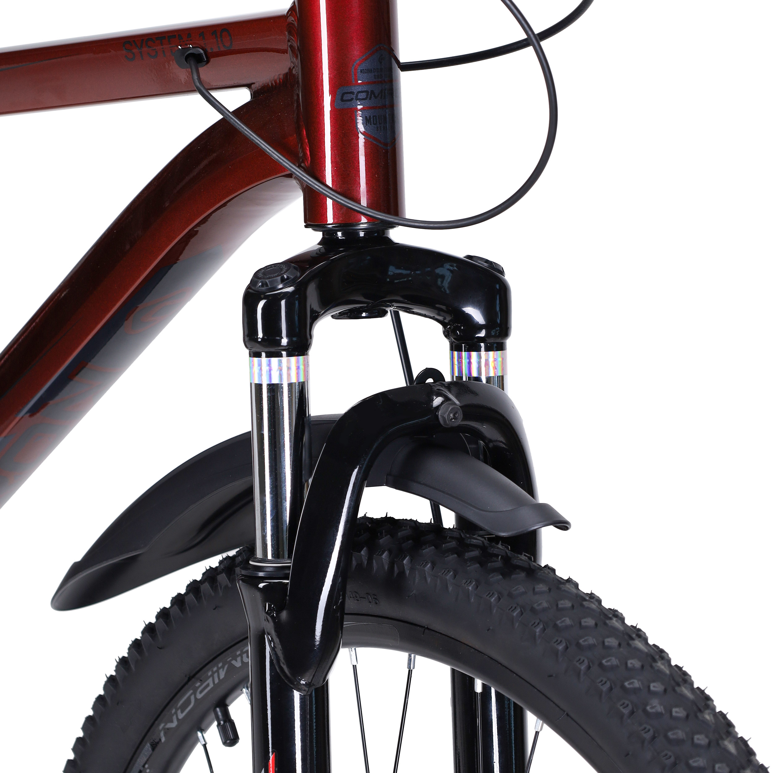 Велосипед 27,5" рама 19" 1x10sp COMIRON SYSTEM красный